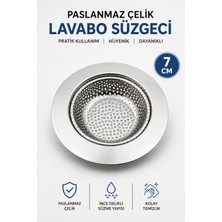 Alıç Paslanmaz Çelik Lavabo Süzgeci Ince Delikli Gider Süzgeci Saç ve Kalıntı Tutucu Kolay Temizlenebilir