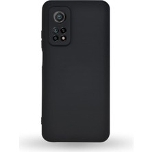 KZY İletişim Kzy Iletişim Xiaomi Mi 10T ile Uyumlu Kapak Kamera Korumalı Içi Kadife Lansman Silikon Kılıf - Siyah