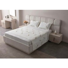 Cicim Home Lalina Çift Kişilik Punch Yatak Örtüsü Pike Takımı 6 Parça Premium