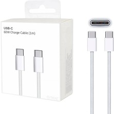 Hype Store Usb-C To Usb-C Hızlı Şarj Kablosu Type-C 60W Pd, 1m Örgülü Şarj Kablosu; iPhone 15 16 Pro , S24 S23
