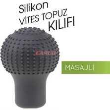 Solveks Silikon Vites Topuzu  Yuvarlak Gri  Masajlı Adettir