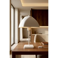 Lumen İstanbul Karmen Abajur Beyaz - Beyaz Kuka