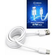 Solveks Şarj Kablosu Hızlı Şarj 67W 5,1AMP Max USB - Type-C Adettir