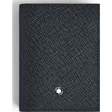 220391 Montblanc Sartorial 6 cc  Mavi Deri Kartlık