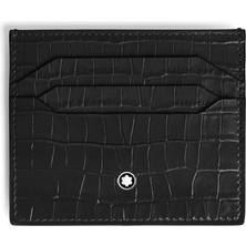 Montblanc MB220486 Mont Blanc Timsah Derisi Desenli 6 Bölmeli Kartlık