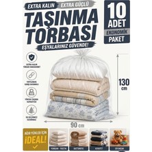 Empressco 90X130 Kalın Naylon Taşıma Torbası 10 Adet Hurç Poşeti Yorgan Battaniye Yastık ve Taşınma Torbası