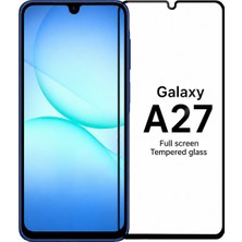 Powerfox Samsung Galaxy A27 Uyumlu Tam Kaplayan Temperli Cam Ekran Koruyucu–9h Sertlik | Darbe ve Çizilme Önleyici | Hd Şeffaf | Hassas Dokunmatik