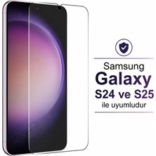 Powerfox Samsung Galaxy S24 ve S25 Uyumlu Temperli Cam Ekran Koruyucu – 9h Sertlik | Hd Şeffaf | Darbe ve Çizilme Önleyici