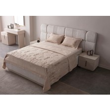 Cicim Home Lalina Çift Kişilik Punch Yatak Örtüsü Pike Takımı 6 Parça Premium