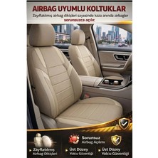 Mevas Monza Bej Serisi Chery Kimo Koltuk Kılıfı Tam Set