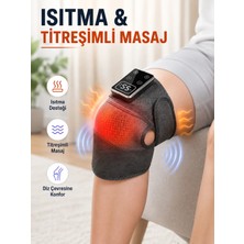 Astraltech Dijital Ekranlı Isıtmalı Diz Masaj Aleti Ayarlanabilir Titreşimli Şarjlı Masaj Ciha