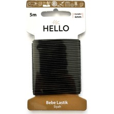 Hello Bebe Lastik 5 Metre Siyah