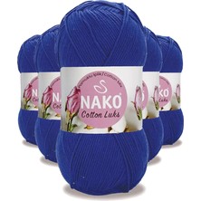 İlk El Grup 5 Adet Cotton Lüks Yelek Tunik Kazak Bluz Hırka Ipi Yünü Saks Mavi 97561