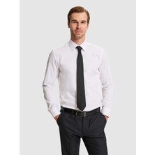 Cacharel Beyaz Slim Fit Pamuklu Klasik Gömlek 50311551 VR013