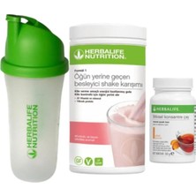 Herbalife Set 1 Ad. Ahududu Shake 1 Ad. Şeftali Çay 50 Gr. 1 Adet Shaker