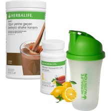 Herbalife Shake Çikolata 550 gr + Çay Limon 50 gr + Shaker
