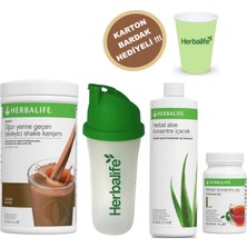 Herbalife Set1 Shake Çikolata Aloe Konsantre Içecek Shaker Klasik Çay 50 gr