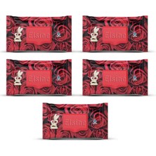 İlk El Grup 5 Paket Red Rose Islak Havlu Mendil 90 Adet Kapaklı Gül Kokulu