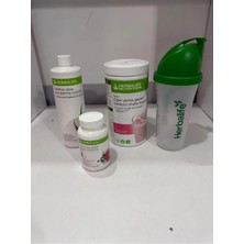 Herbalife Ahududu Shake 500 gr Aloe 473 gr Limon Aromalı 51 gr Çay Shaker 4 Lü Set