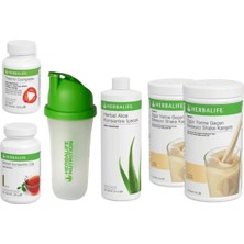 Herbalife 2 Vanilyalı Shake ve 100GR Klasik Çay ve Aloe Konsantre Içecek ve Termo ve Shaker Full Set-2