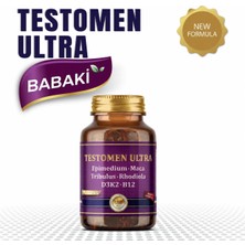Babaki Testomen Ultra 60 Kapsül Erkekler için Vitalite Desteği ve Enerji Artışı Sağlar