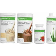Herbalife Aylık Kilo Verme Seti (Aylık Paket 2 Shake 100 Gram Klasik Çay ve Aloe)
