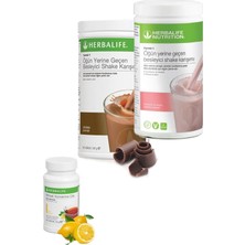 Herbalife Set 1 Adet Çikolatalı Shake 1 Adet Ahudululu Shake ve 1 Adet Limonlu Çay 50 gr