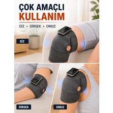 Yazline Global Taşınabilir Isıtmalı Diz Masaj Cihazı 5000 Mah Şarjlı Titreşimli Dijital Kontrollü