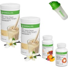 Herbalife Shake Vanilya 2 Çay Şeftali Thermo Complete Shaker
