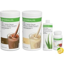 Herbalife Shake Karışımı 1 Vanilya 1 Çikolata Aloe Vera 1 Limon Çay