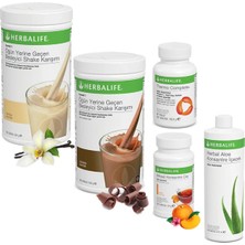 Herbalife Shake Vanilya 1 Çikolata 1 - Çay Şeftali - Aloe - Thermo