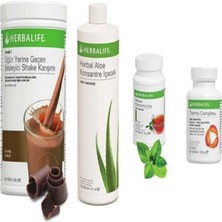 Herbalife Yağ Yakıcı Set - 1 Çikolata Shake - 1 KLASIK50GR Çay + 1 Aloe Içecek + 1 Thermo