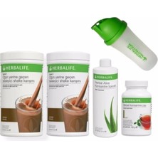 Herbalife Set 2 Adet Çikolata Shake 1 Ad. Aloevera 1 Ad. 100 gr Klasik Çay ve Shaker