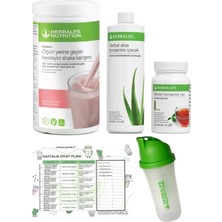 Herbalife 4lü Set - Ahududu Shake Klasik Aroma Çay Aloe Vera Shaker
