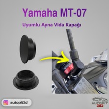 AutoPit 3D Yamaha Mt-07 Uyumlu Ayna Vida Kapağı (2 Adet)