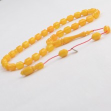 Burhan Sağlam Fıçı Kesim 10X7 mm Imzalı Seri Sıkma Kehribar Sistem Püsküllü Tesbih