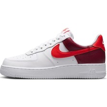 Nike Air Force 1 '07 Low  Af1 Leather Unisex Sneaker Hakiki Deri Günlük Spor Ayakkabı Beyaz