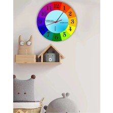 St. Morritz Saat Öğreniyorum Çocuk Duvar Saati Ahşap 29 x 29 cm