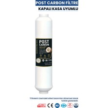 Water Global Su Arıtma Filtresi Post Karbon Coconut Kapalı Kasa Uyumlu Inline Son Kademe Tat Koku Giderici