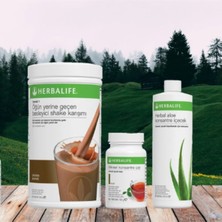 Herbalife Ekonomik Set / Çikolata Shake 550 Gr. - Aloe 473 Ml.. - Klasik Çay 50 gr