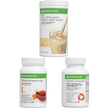 Herbalife Shake Vanilyalı, Thermo Complete, Şeftali Çay 50GR Birer Adet