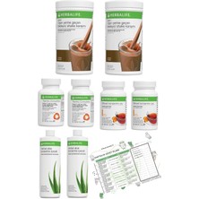 Herbalife 2'li Eko Set 2 Çikolata Shake  2 Şeftali Çay  2 Thermo  2 Aloe Vera Diyet Listesi