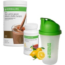 Herbalife Shake Çikolata 550 gr + Çay Limon 50 gr + Shaker