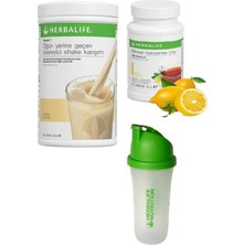 Herbalife Set Vanilya Shake- 50 gr Limon Aromalı Çay ve Shaker