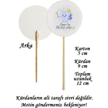 Tasarı Mağazası 10 Adet 9 cm Dekoratif Mavi Kişiye Özel Diş Perili Ilk Diş Baskılı Kürdan - Ilk Dişim Çıktı-3