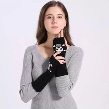 Empressco Kesik Parmak Siyah Skull Ikili Kolluk