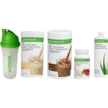 Herbalife Set 2 Adet Shake (Vanilya-Çikolata) 1 Ad. Şeftali Çay 50 Gr. 1 Ad. Aloevera ve Shaker
