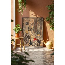 Lia Gallery Pamuk Prenses ve Yedi Cüceler Çerçeveli Poster