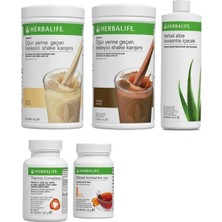 Herbalife Shake Çikolata+Vanilya + Şeftali Çay + Aloe Vera + Thermo Complete