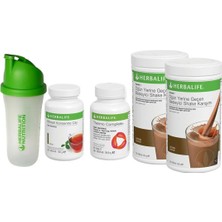 Herbalife Yağ Yakan Set 2 Shaker Hediyeli 2 Ad Vanilyalı Shake 100GR Çay Thermo HEK1076